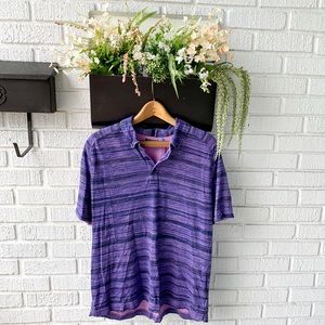 MADE Cam Newton Purple Short Sleeve Polo Shirt Size XL